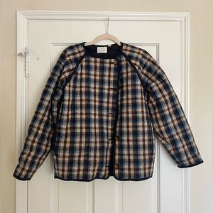 Dôen Belleville Plaid Sedona Wool Coat Jacket